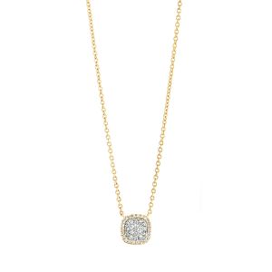 Tirisi Jewelry Milano Sweeties 18 karaats Geelgouden Collier met Diamant