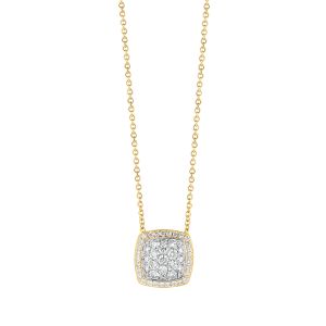 Tirisi Jewelry Milano Exclusive 18 karaats Geelgouden Collier met Diamant TP9177D-2T