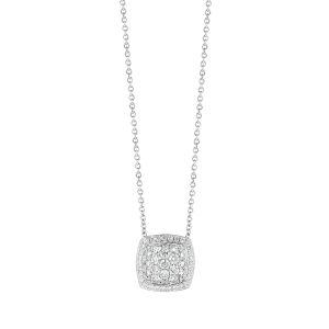 Tirisi Jewelry Milano Exclusive 18 karaats Witgouden Collier met Diamant TP9177DW