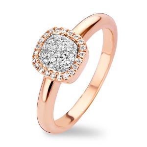Tirisi Jewelry Milano Sweeties 18 karaats Roségouden Ring met Diamant