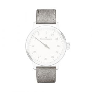 MeisterSinger Horlogeband Velour Anthracite 20 mm