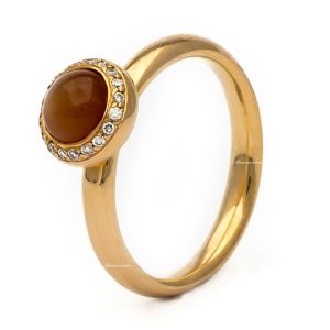 Orotech Firenze 18 Karaats Roségouden Ring met Diamant