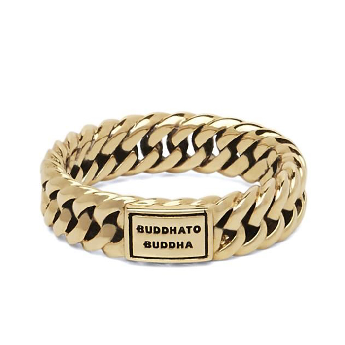 Buddha to buddha k gold chain ring