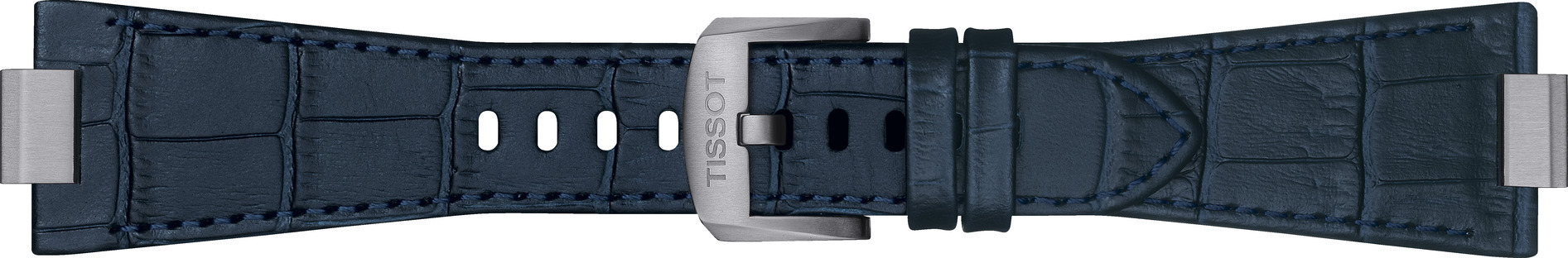 Tissot prx lederen horlogeband blauw met gesp t600047701